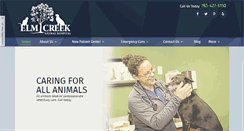 Desktop Screenshot of elmcreekanimalhospital.com